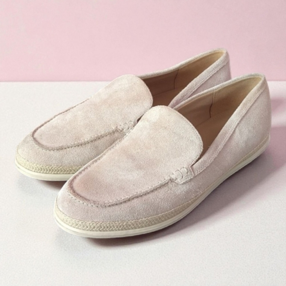 Marc Fisher Suede Loafer In Taupe Size Woman's 9.5